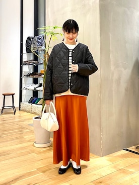 秋山 里織さん（レディース・158cm）の秋コーディネート