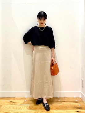 秋山 里織さん（レディース・158cm）の秋コーディネート