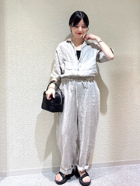 秋山 里織さん(レディース・158cm)の夏コーディネート