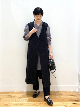 秋山 里織さん(レディース・158cm)の秋コーディネート