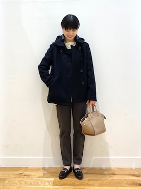 秋山 里織さん(レディース・158cm)の冬コーディネート