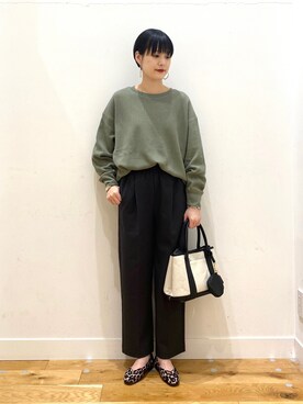 秋山 里織さん（レディース・158cm）の冬コーディネート