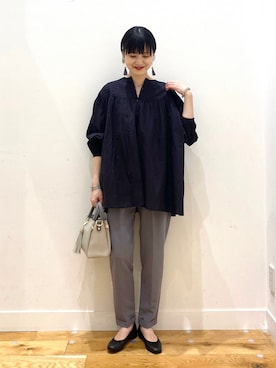 秋山 里織さん（レディース・158cm）の春コーディネート