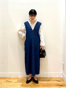 秋山 里織さん（レディース・158cm）の夏コーディネート