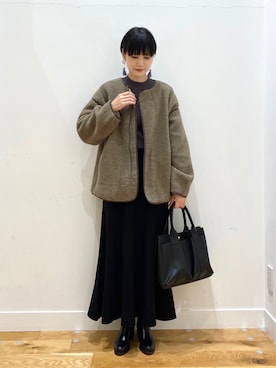 秋山 里織さん(レディース・158cm)の秋コーディネート