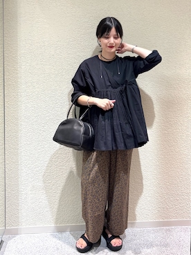 秋山 里織さん（レディース・158cm）の夏コーディネート