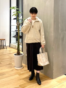 秋山 里織さん(レディース・158cm)の冬コーディネート
