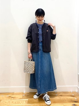 秋山 里織さん（レディース・158cm）の春コーディネート