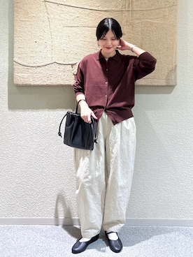 「アイテム（その他雑貨）」を使った、秋山 里織さん（レディース・158cm）の秋コーディネート