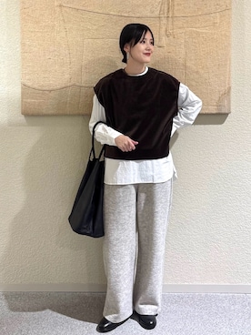 「アイテム（ブーツ）」を使った、秋山 里織さん（レディース・158cm）の秋コーディネート