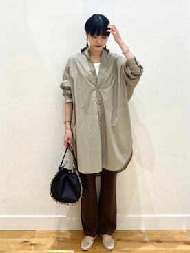 秋山 里織さん(レディース・158cm)の秋コーディネート