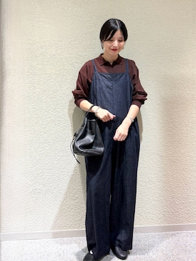 「アイテム（その他雑貨）」を使った、秋山 里織さん（レディース・158cm）の秋コーディネート