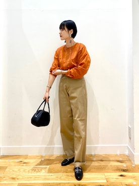 秋山 里織さん（レディース・158cm）の夏コーディネート