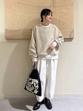 「アイテム（その他トップス）」を使った、秋山 里織さん（レディース・158cm）の秋コーディネート