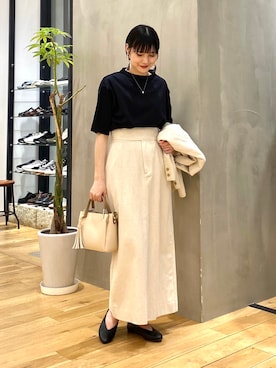 秋山 里織さん(レディース・158cm)の春コーディネート