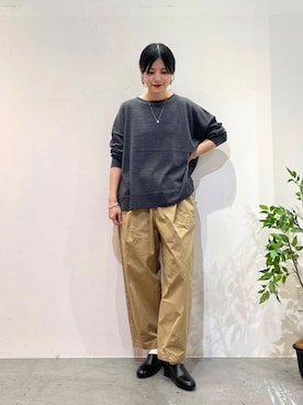 秋山 里織さん（レディース・158cm）の冬コーディネート