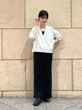 秋山 里織さん(レディース・158cm)の秋コーディネート