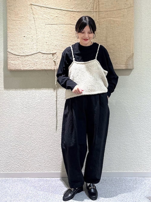 かぐれアルパカニットキャミソール かぐれ（カグレ）の「カラーネップアルパカニットキャミソール