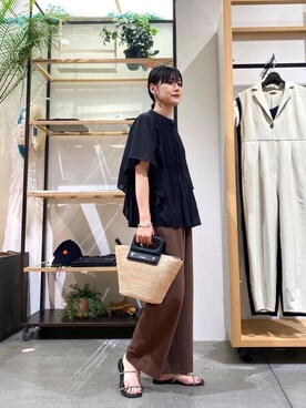 秋山 里織さん（レディース・158cm）の夏コーディネート