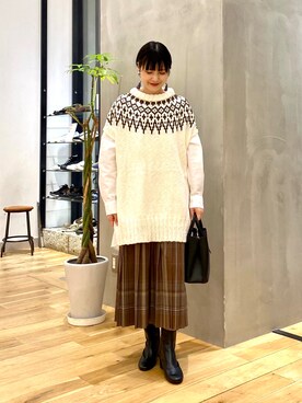 秋山 里織さん（レディース・158cm）の秋コーディネート