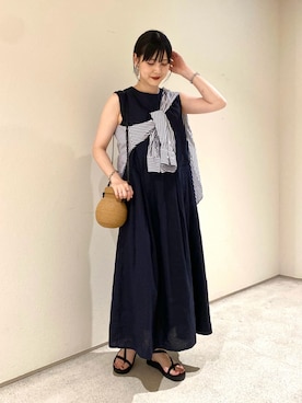 「かぐれ」｜秋山 里織さん（レディース・158cm）の夏コーディネート