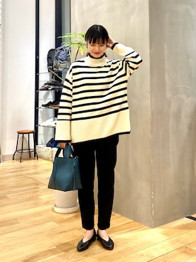 秋山 里織さん（レディース・158cm）の秋コーディネート