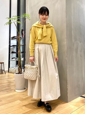 秋山 里織さん（レディース・158cm）の冬コーディネート