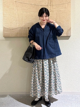 「アイテム（その他雑貨）」を使った、秋山 里織さん（レディース・158cm）の秋コーディネート