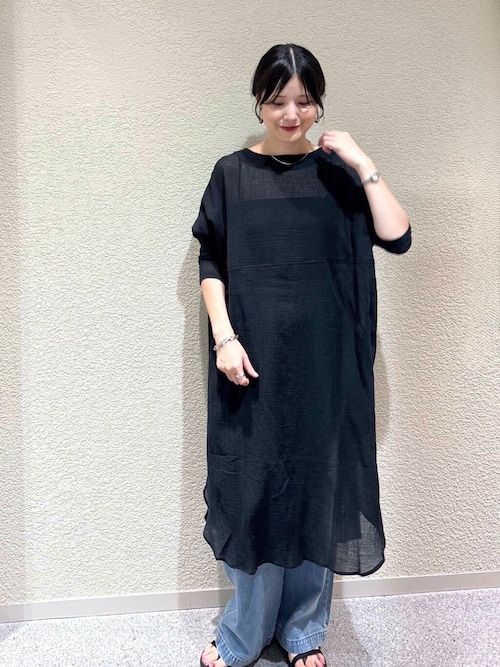 ガーゼロングチュニック