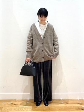 秋山 里織さん(レディース・158cm)の冬コーディネート