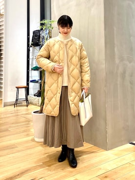 秋山 里織さん(レディース・158cm)の冬コーディネート