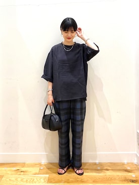 秋山 里織さん（レディース・158cm）の夏コーディネート