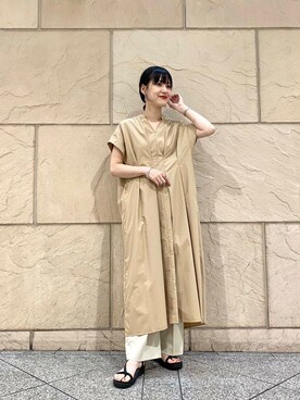 秋山 里織さん（レディース・158cm）の夏コーディネート