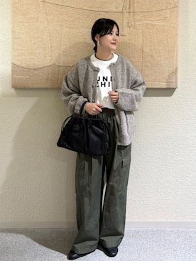 「アイテム（雑貨/ホビー）」を使った、秋山 里織さん（レディース・158cm）の秋コーディネート