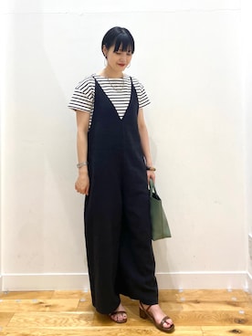 秋山 里織さん（レディース・158cm）の春コーディネート