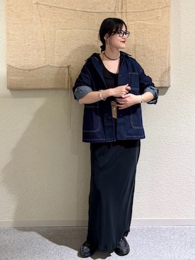 「アイテム（財布/小物）」を使った、秋山 里織さん（レディース・158cm）の秋コーディネート