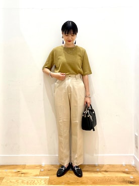 「真夏のアクティブスタイル」｜「アイテム（ローファー）」を使った、saoriさん（レディース・158cm）の夏コーディネート