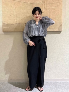 秋山 里織さん（レディース・158cm）の夏コーディネート