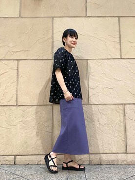 秋山 里織さん(レディース・158cm)の夏コーディネート