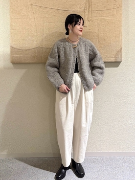 「クリスマスに着たい服」｜秋山 里織さん（レディース・158cm）の秋コーディネート