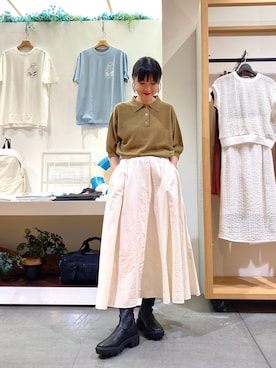 「かぐれ」｜秋山 里織さん（レディース・158cm）の夏コーディネート