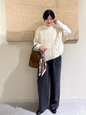 秋山 里織さん（レディース・158cm）の秋コーディネート