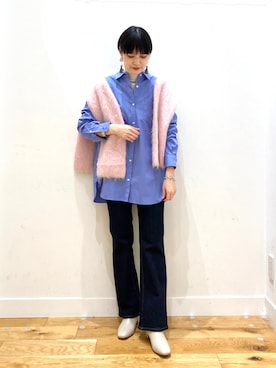 秋山 里織さん(レディース・158cm)の冬コーディネート