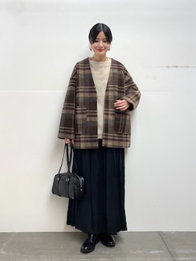 秋山 里織さん（レディース・158cm）の秋コーディネート