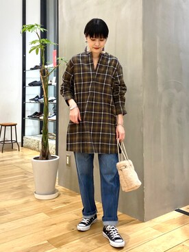 秋山 里織さん(レディース・158cm)の冬コーディネート