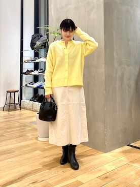 秋山 里織さん（レディース・158cm）の冬コーディネート