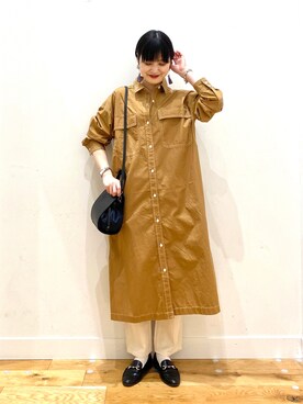 秋山 里織さん（レディース・158cm）の春コーディネート