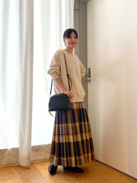 秋山 里織さん(レディース・158cm)の秋コーディネート