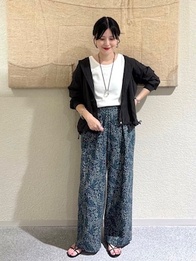 秋山 里織さん(レディース・158cm)の夏コーディネート