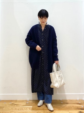 「orcival」｜「アイテム（アクセサリー）」を使った、saoriさん（レディース・158cm）の秋コーディネート